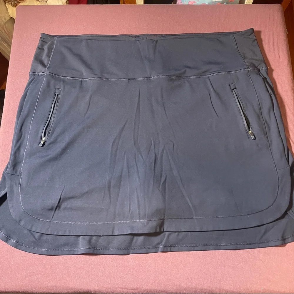 Athleta Fairway Golf Skort 18” in Navy Blue - Size 3x - EUC Pockets Shorts Skirt - Picture 4 of 12